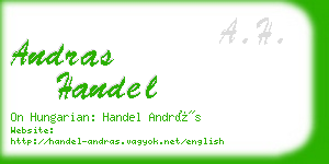 andras handel business card